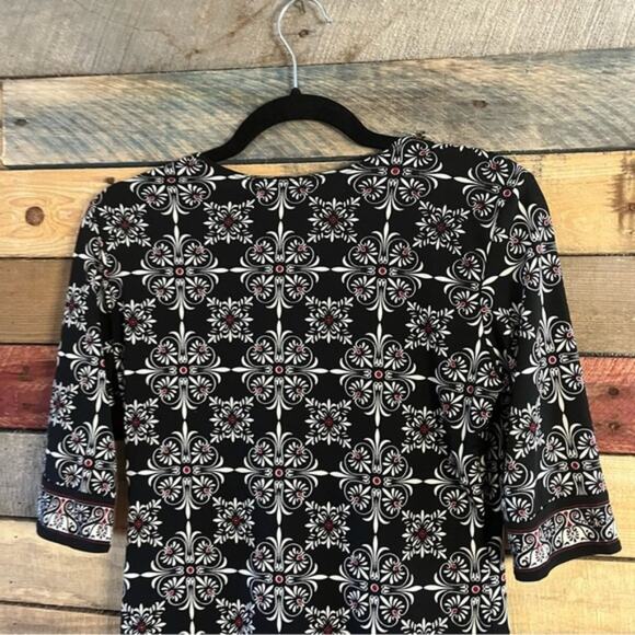 Max Studio Black And White Tunic Size Small‎ - Picture 6 of 9